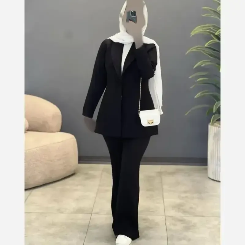 کت شلوار زنانه مازراتی رنگ مشکی