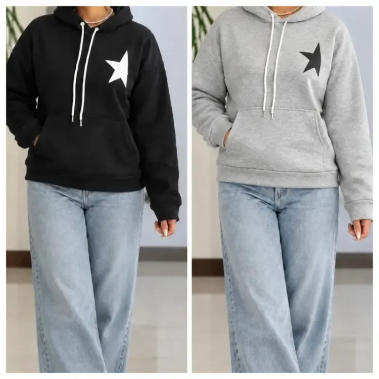هودی اسپرت کلاه دار ستاره دورس تو کرکی درجه یک